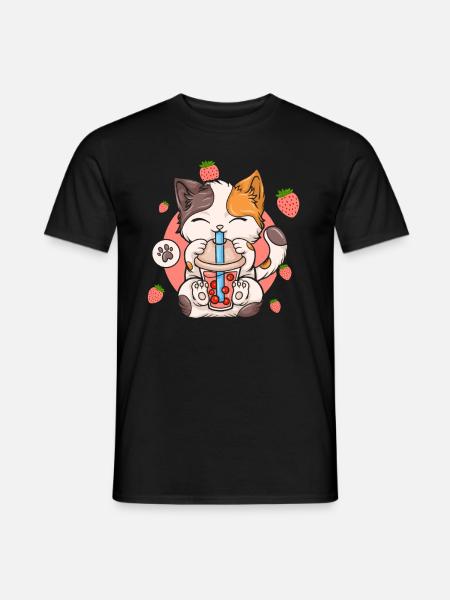 Bubble Tea Boba BubbleTea Kawaii Japan Tea Kpop - Men's T-Shirt - black