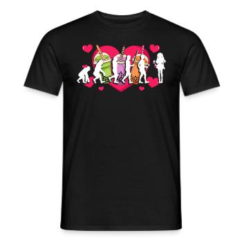 Bubble Tea Boba BubbleTea Kawaii Japan Tea Kpop - Men's T-Shirt - black - Front - AI Model Male 178 light (178cm)