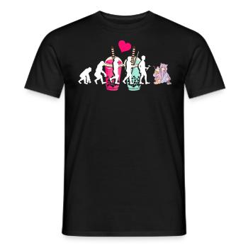 Bubble Tea Boba BubbleTea Kawaii Japan Tea Kpop - Men's T-Shirt - black - Front - AI Model Male 178 light (178cm)