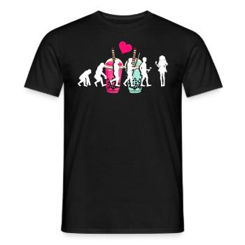 Bubble Tea Boba BubbleTea Kawaii Japan Tea Kpop - Men's T-Shirt - black - Front - AI Model Male 178 light (178cm)