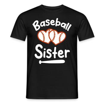 Baseball Sport Baseballspieler Pitcher Catcher USA - Männer T-Shirt - Schwarz - Vorne - AI Model Male 178 light (178cm)