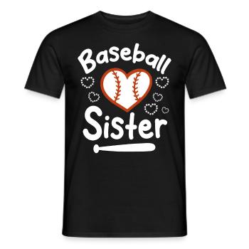 Baseball Sport Baseballspieler Pitcher Catcher USA - Männer T-Shirt - Schwarz - Vorne - AI Model Male 178 light (178cm)
