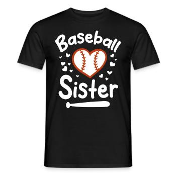 Baseball Sport Baseballspieler Pitcher Catcher USA - Männer T-Shirt - Schwarz - Vorne - AI Model Male 178 light (178cm)
