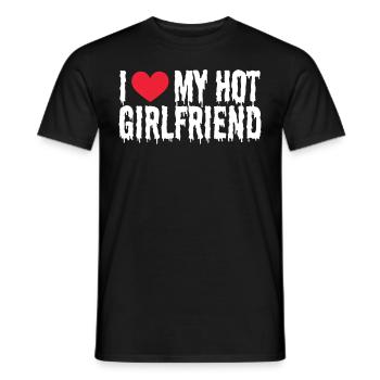 Girlfriend Freundin Beziehung Couple Liebe Pärchen - Männer T-Shirt - Schwarz - Vorne - AI Model Male 178 light (178cm)