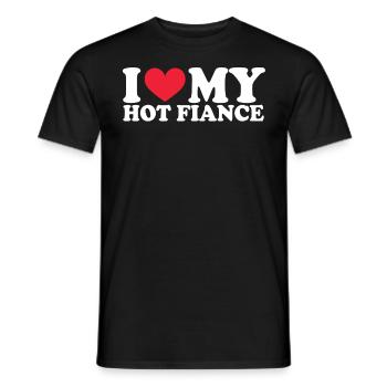 Girlfriend Girlfriend Relationship Couple Love Couple - Men's T-Shirt - black - Front - AI Model Male 178 light (178cm)