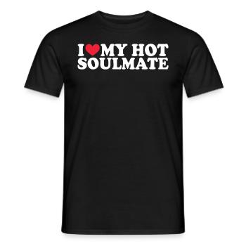 Girlfriend Girlfriend Relationship Couple Love Couple - Men's T-Shirt - black - Front - AI Model Male 178 light (178cm)