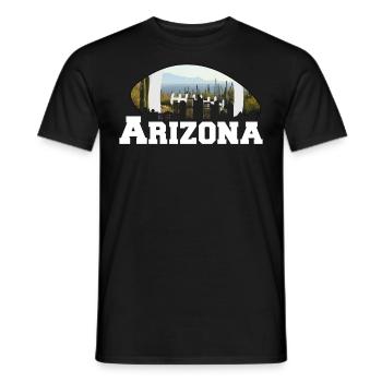 Arizona State Sedona Phoenix Grand Canyon AZ - Men's T-Shirt - black - Front - AI Model Male 178 light (178cm)