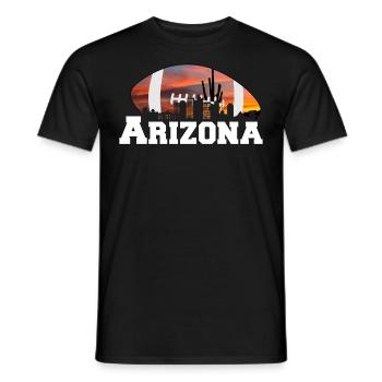 Arizona State Sedona Phoenix Grand Canyon AZ - Men's T-Shirt - black - Front - AI Model Male 178 light (178cm)