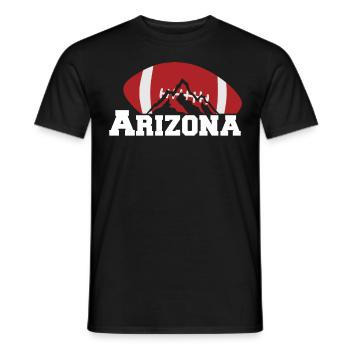 Arizona State Sedona Phoenix Grand Canyon AZ - Men's T-Shirt - black - Front - AI Model Male 178 light (178cm)