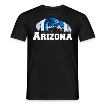 Arizona State Sedona Phoenix Grand Canyon AZ - Men's T-Shirt - black - Front - AI Model Male 178 light (178cm)