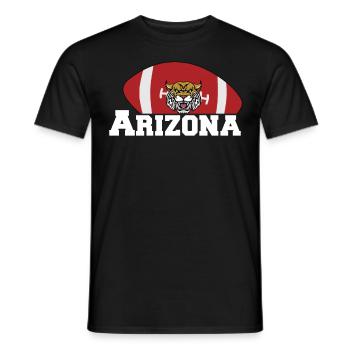 Arizona State Sedona Phoenix Grand Canyon AZ - Men's T-Shirt - black - Front - AI Model Male 178 light (178cm)