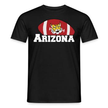 Arizona State Sedona Phoenix Grand Canyon AZ - Men's T-Shirt - black - Front - AI Model Male 178 light (178cm)