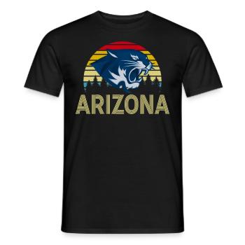 Arizona State Sedona Phoenix Grand Canyon AZ - Men's T-Shirt - black - Front - AI Model Male 178 light (178cm)