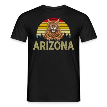 Arizona State Sedona Phoenix Grand Canyon AZ - Men's T-Shirt - black - Front - AI Model Male 178 light (178cm)
