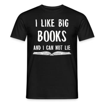 Livre Livres Bibliothèque Lecture Littérature Lire Livres - T-shirt homme - noir - Devant - AI Model Male 178 light (178cm)