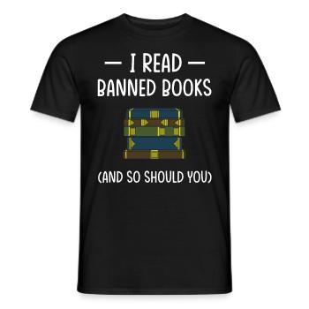 Buch Bücher Bibliothek Literatur Lesen Read Books - Männer T-Shirt - Schwarz - Vorne - AI Model Male 178 light (178cm)