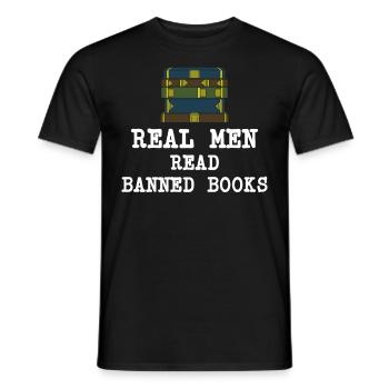 Buch Bücher Bibliothek Literatur Lesen Read Books - Männer T-Shirt - Schwarz - Vorne - AI Model Male 178 light (178cm)