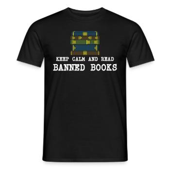 Buch Bücher Bibliothek Literatur Lesen Read Books - Männer T-Shirt - Schwarz - Vorne - AI Model Male 178 light (178cm)