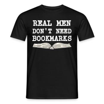 Buch Bücher Bibliothek Literatur Lesen Read Books - Männer T-Shirt - Schwarz - Vorne - AI Model Male 178 light (178cm)