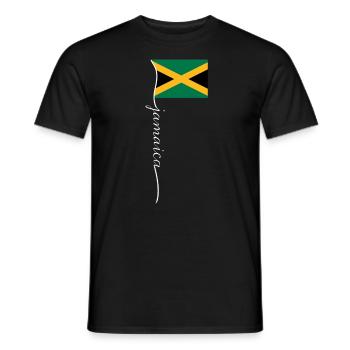 Jamaica Jamaika Rasta Raggea Rastafari Flagge - Männer T-Shirt - Schwarz - Vorne - AI Model Male 178 light (178cm)