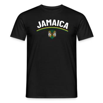 Jamaica Jamaika Rasta Raggea Rastafari Flagge - Männer T-Shirt - Schwarz - Vorne - AI Model Male 178 light (178cm)