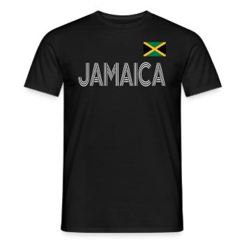 Jamaica Jamaika Rasta Raggea Rastafari Flagge - Männer T-Shirt - Schwarz - Vorne - AI Model Male 178 light (178cm)