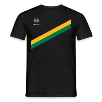 Jamaica Jamaika Rasta Raggea Rastafari Flagge - Männer T-Shirt - Schwarz - Vorne - AI Model Male 178 light (178cm)