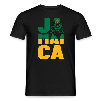 Jamaica Jamaika Rasta Raggea Rastafari Flagge - Männer T-Shirt - Schwarz - Vorne - AI Model Male 178 light (178cm)