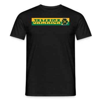 Jamaica Jamaika Rasta Raggea Rastafari Flagge - Männer T-Shirt - Schwarz - Vorne - AI Model Male 178 light (178cm)