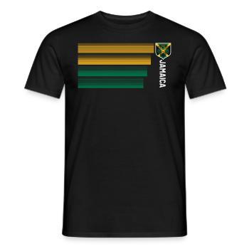 Jamaica Jamaika Rasta Raggea Rastafari Flagge - Männer T-Shirt - Schwarz - Vorne - AI Model Male 178 light (178cm)