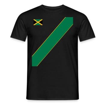 Jamaica Jamaika Rasta Raggea Rastafari Flagge - Männer T-Shirt - Schwarz - Vorne - AI Model Male 178 light (178cm)