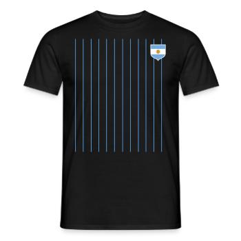 Argentine Cadeau Argentine Drapeau argentin - T-shirt homme - noir - Devant - AI Model Male 178 light (178cm)