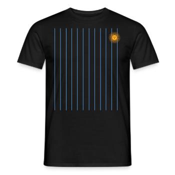 Argentine Cadeau Argentine Drapeau argentin - T-shirt homme - noir - Devant - AI Model Male 178 light (178cm)