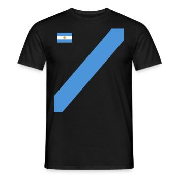 Argentine Cadeau Argentine Drapeau argentin - T-shirt homme - noir - Devant - AI Model Male 178 light (178cm)
