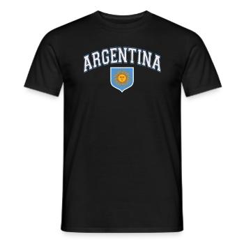 Argentine Cadeau Argentine Drapeau argentin - T-shirt homme - noir - Devant - AI Model Male 178 light (178cm)