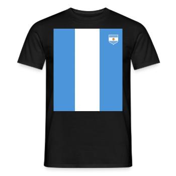Argentine Cadeau Argentine Drapeau argentin - T-shirt homme - noir - Devant - AI Model Male 178 light (178cm)