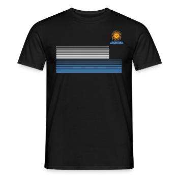 Argentine Cadeau Argentine Drapeau argentin - T-shirt homme - noir - Devant - AI Model Male 178 light (178cm)