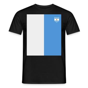 Argentine Cadeau Argentine Drapeau argentin - T-shirt homme - noir - Devant - AI Model Male 178 light (178cm)