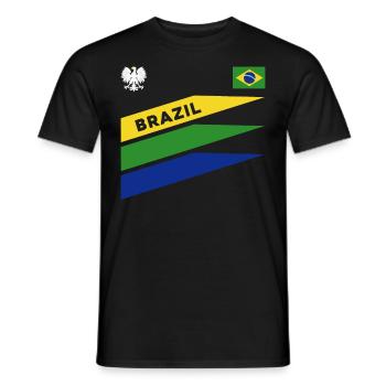Brasilien Brazil shirt Brasilianer Rio de Janeirao - Männer T-Shirt - Schwarz - Vorne - AI Model Male 178 light (178cm)