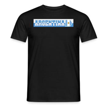 Argentine Cadeau Argentine Drapeau argentin - T-shirt homme - noir - Devant - AI Model Male 178 light (178cm)