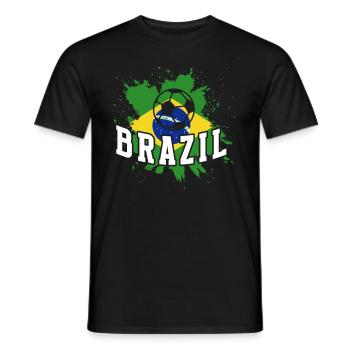 Brésil Brésil Maillot brésilien Rio de Janeiro - T-shirt homme - noir - Devant - AI Model Male 178 light (178cm)