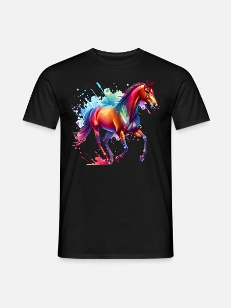 Irisches Zugpferd Geschenk Pferd - Männer T-Shirt - Schwarz