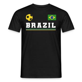 Brésil Brésil Maillot brésilien Rio de Janeiro - T-shirt homme - noir - Devant - AI Model Male 178 light (178cm)