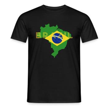 Brasilien Brazil shirt Brasilianer Rio de Janeirao - Männer T-Shirt - Schwarz - Vorne - AI Model Male 178 light (178cm)