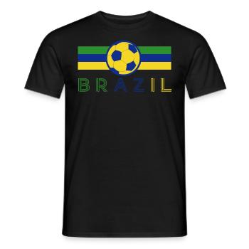 Brésil Brésil Maillot brésilien Rio de Janeiro - T-shirt homme - noir - Devant - AI Model Male 178 light (178cm)