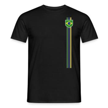 Brésil Brésil Maillot brésilien Rio de Janeiro - T-shirt homme - noir - Devant - AI Model Male 178 light (178cm)