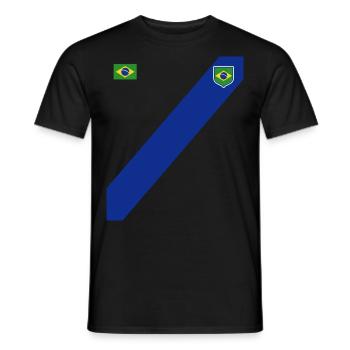 Brasilien Brazil shirt Brasilianer Rio de Janeirao - Männer T-Shirt - Schwarz - Vorne - AI Model Male 178 light (178cm)