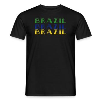 Brasilien Brazil shirt Brasilianer Rio de Janeirao - Männer T-Shirt - Schwarz - Vorne - AI Model Male 178 light (178cm)