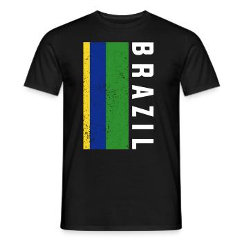 Brésil Brésil Maillot brésilien Rio de Janeiro - T-shirt homme - noir - Devant - AI Model Male 178 light (178cm)