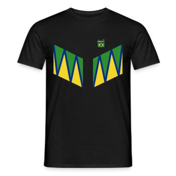 Brésil Brésil Maillot brésilien Rio de Janeiro - T-shirt homme - noir - Devant - AI Model Male 178 light (178cm)